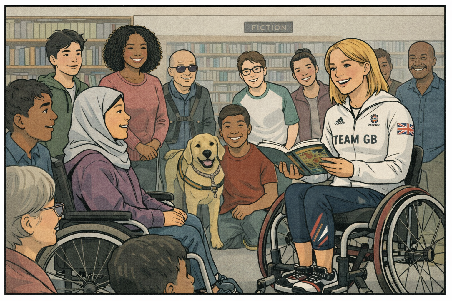 Step 4: They present a copy to their local library and a local champion reads