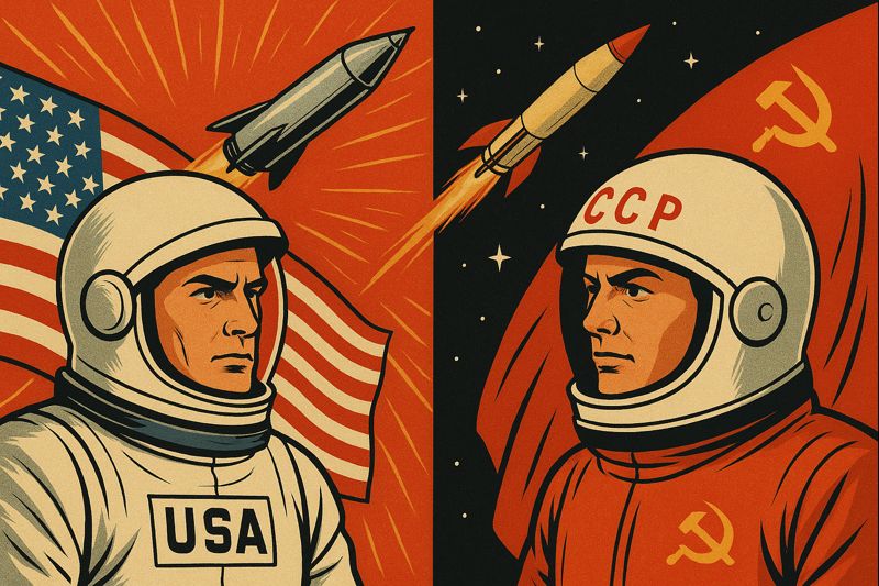 USSR meeting USA in space